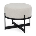 Mercana Amelia 21.3" x 21.3" x 18.1" Fabric Pouf