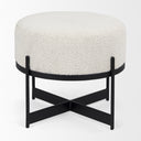 Mercana Amelia 21.3" x 21.3" x 18.1" Fabric Pouf