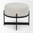 Mercana Amelia 21.3" x 21.3" x 18.1" Fabric Pouf
