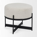 Mercana Amelia 21.3" x 21.3" x 18.1" Fabric Pouf