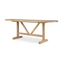 Mercana Viktor 84" x 42" x 30" Solid Wood Dining Table