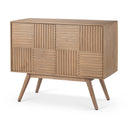 Mercana Sable 37" x 17" x 30.5" Solid Wood Accent Cabinet