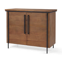 Mercana Maddox 40" x 18.5" x 32.8" Iron,Solid Wood Accent Cabinet