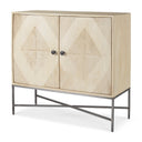 Mercana Hogarth 36" x 16" x 34" Iron,Solid Wood Accent Cabinet