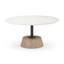 Mercana Maxwell 34" x 34" x 16" Stone Coffee Table