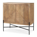 Mercana Cairo 36" x 19.5" x 36" Solid Wood Accent Cabinet