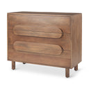 Mercana Astrid 36" x 17" x 30.3" Solid Wood Accent Cabinet