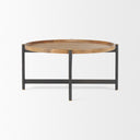 Mercana Marquisa 34.3" x 34.3" x 16.5" Solid Wood Coffee Table