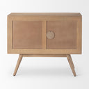Mercana Sable 37" x 17" x 30.5" Solid Wood Accent Cabinet