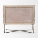Mercana Excelsior 36.5" x 18.5" x 32.5" Iron,Solid Wood Accent Cabinet