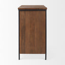 Mercana Maddox 40" x 18.5" x 32.8" Iron,Solid Wood Accent Cabinet