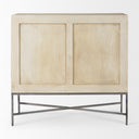 Mercana Hogarth 36" x 16" x 34" Iron,Solid Wood Accent Cabinet