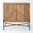 Mercana Cairo 36" x 19.5" x 36" Solid Wood Accent Cabinet