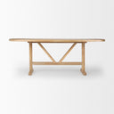 Mercana Viktor 84" x 42" x 30" Solid Wood Dining Table