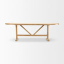 Mercana Viktor 94" x 42" x 30" Solid Wood Dining Table