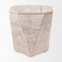 Mercana Esagono 19" x 19" x 20.5" Solid Wood Side Table