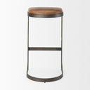 Mercana Tyson 17.3" x 17.5" x 31.3" Leather Stool