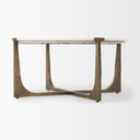 Mercana Atticus 34" x 34" x 16.3" Stone Coffee Table