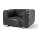 Mercana Ricciardo 45.3" x 38.2" x 26.4" Leather Arm Chair