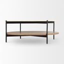 Mercana Larkin 42" x 42" x 16" Metal,Stone Coffee Table