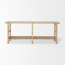 Mercana Rosie 76.8" x 16" x 30" Solid Wood Console Table