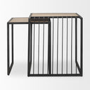 Mercana Miles 22" x 22" x 24" Metal Side Table
