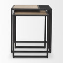 Mercana Miles 22" x 22" x 24" Metal Side Table