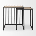 Mercana Miles 22" x 22" x 24" Metal Side Table