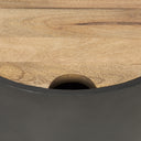 Mercana Eclipse 20" x 20" x 22.1" Solid Wood Side Table