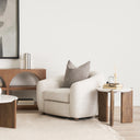 Mercana Rumer 21" x 21" x 20" Solid Wood Side Table