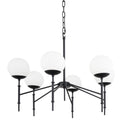 Mercana Edie 29.9" x 29.9" x 24" Glass,Metal Chandelier