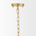 Mercana Edie 29.9" x 29.9" x 24" Glass,Metal Chandelier