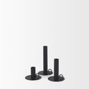 Mercana Noir 3.9" x 3.9" x 7.1" Candle Holder