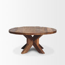 Mercana Heidi 39.5" x 39.5" x 18.5" Solid Wood Coffee Table