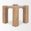 Mercana Beth 23" x 23" x 21.8" Solid Wood Side Table