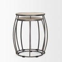 Mercana Clapp 22" x 21" x 26" Metal Side Table