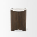 Mercana Bianca 22" x 22" x 22" Solid Wood Side Table