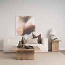 Mercana June 24" x 24" x 22" Solid Wood Side Table