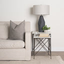 Mercana Lorlei 20" x 20" x 24" Stone Side Table
