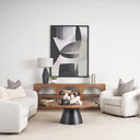 Mercana Bela 80" x 16" x 29" Glass Console Table