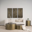 Mercana Eclipse 20" x 20" x 22" Metal Side Table