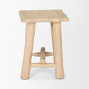 Mercana Sekou 18" x 14" x 18" Solid Wood Stool