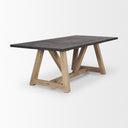 Mercana Rialto 96" x 42" x 30" Solid Wood Dining Table