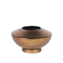 Mercana Quiana 8.3" x 8.3" x 4.8" Metal Vase