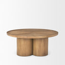 Mercana Tavi 39.3" x 39.3" x 16.5" Solid Wood Coffee Table