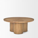 Mercana Tavi 39.3" x 39.3" x 16.5" Solid Wood Coffee Table