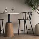 Mercana Colin 21.3" x 21.3" x 38.2" Metal Stool