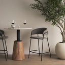 Mercana Carolyn 19.5" x 20.5" x 35.8" Metal Stool