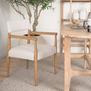 Mercana Toni 22.4" x 24.6" x 33.7" Solid Wood Dining Chair
