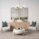 Mercana Edie 29.9" x 29.9" x 24" Glass,Metal Chandelier